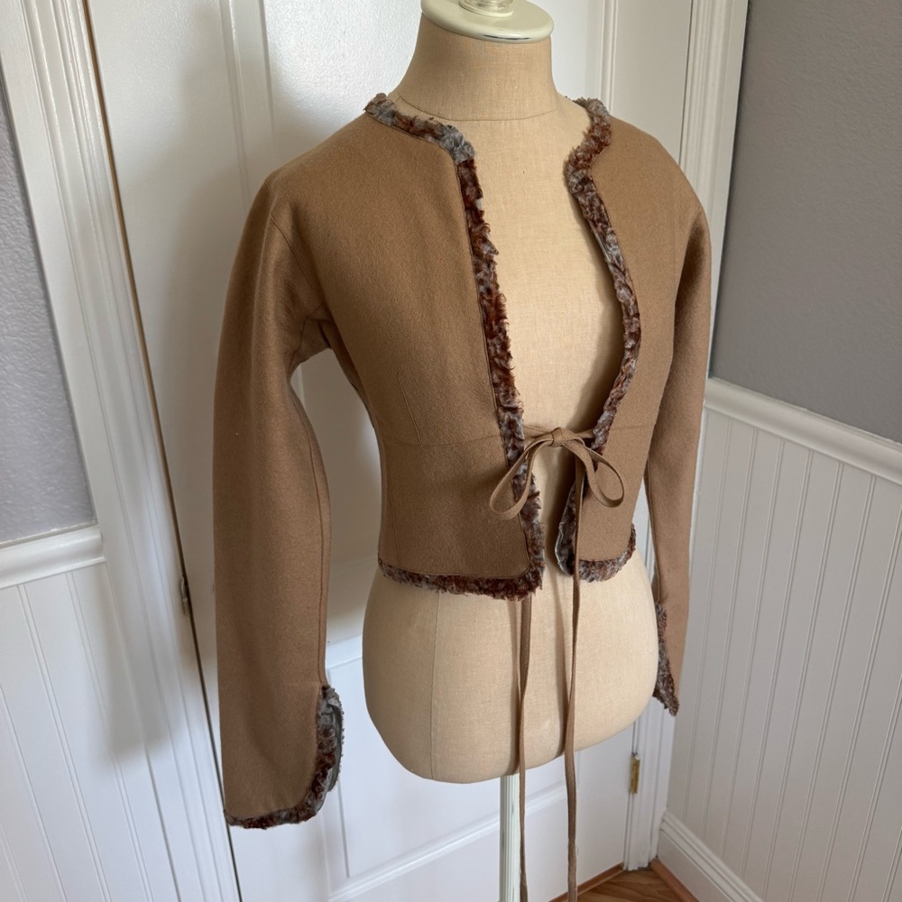 Vintage Fendi by Karl Lagerfeld 1980s Cropped Jacket - Picture 5 of 13
